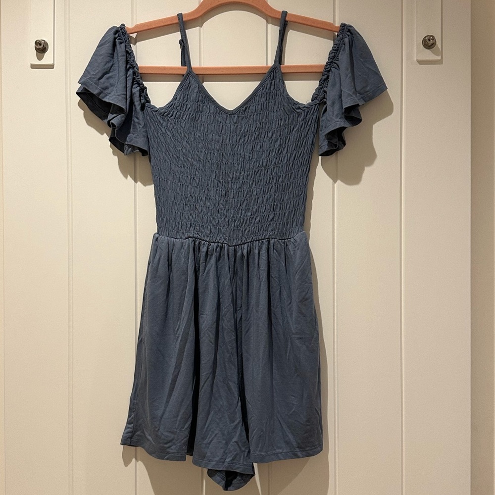 👛2/$25👛 American Eagle Outfitters Blue Romper